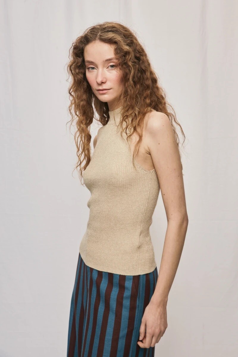 MUSCULOSA D.CASSIN NOIR - BEIGE 