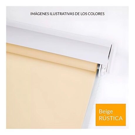 Cortina Roller Rústica Lumax Colores 1.6 X 2.4 M Calidad Crema