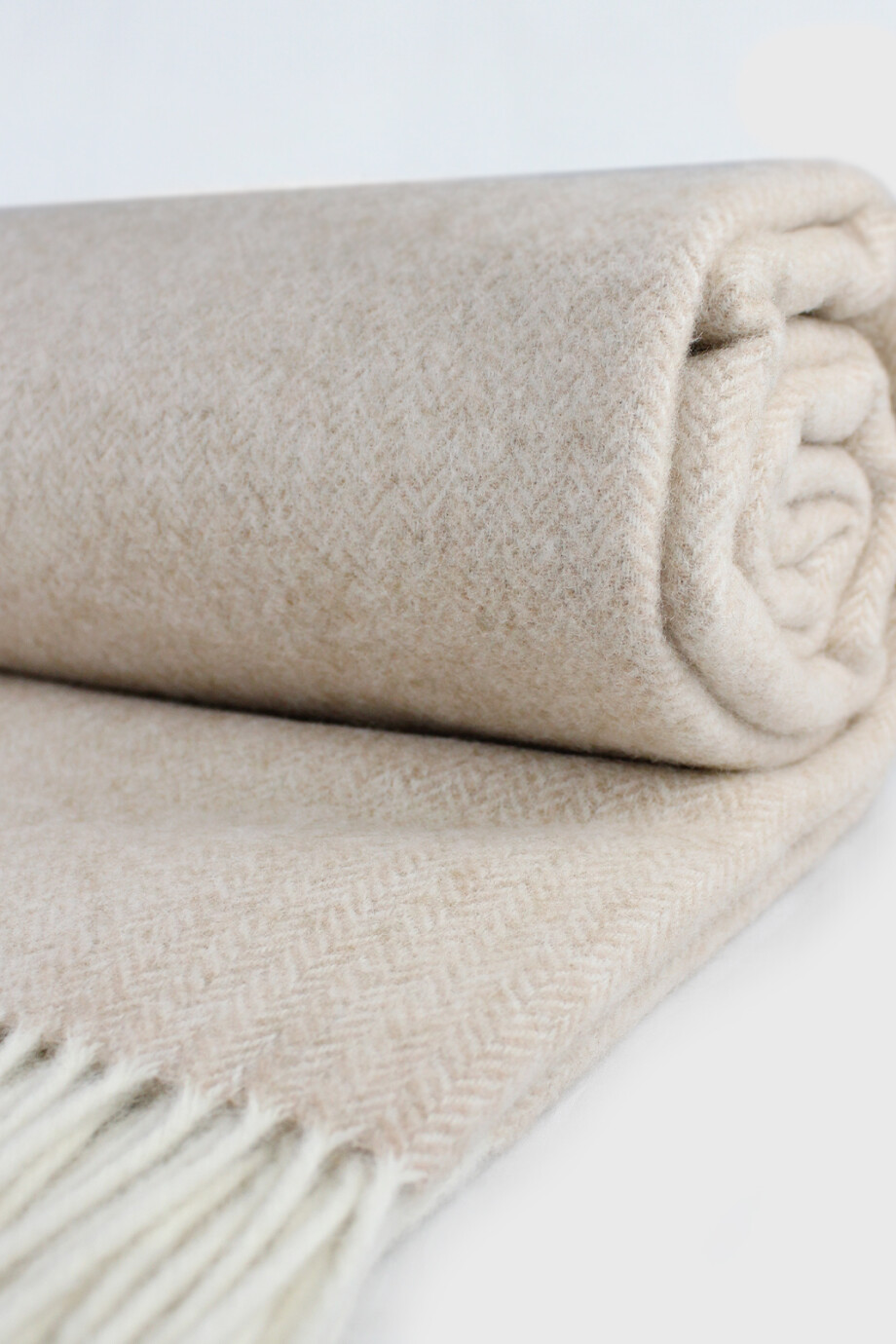 Manta 100% Lana Beige