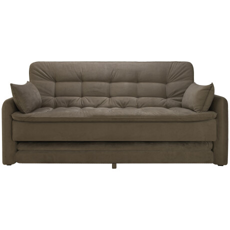 SILLÓN CAMA 3 CUERPOS TELA MARRON MADALENA CHOC.