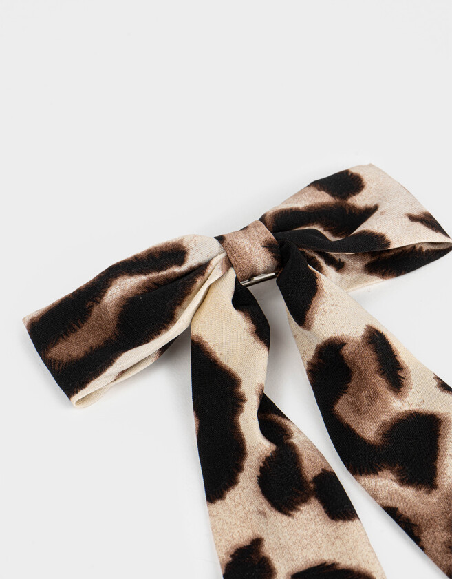 Hebillas Francesas Animal Print Hebilla Con Moño De Animal Print - Estampado Animal Print