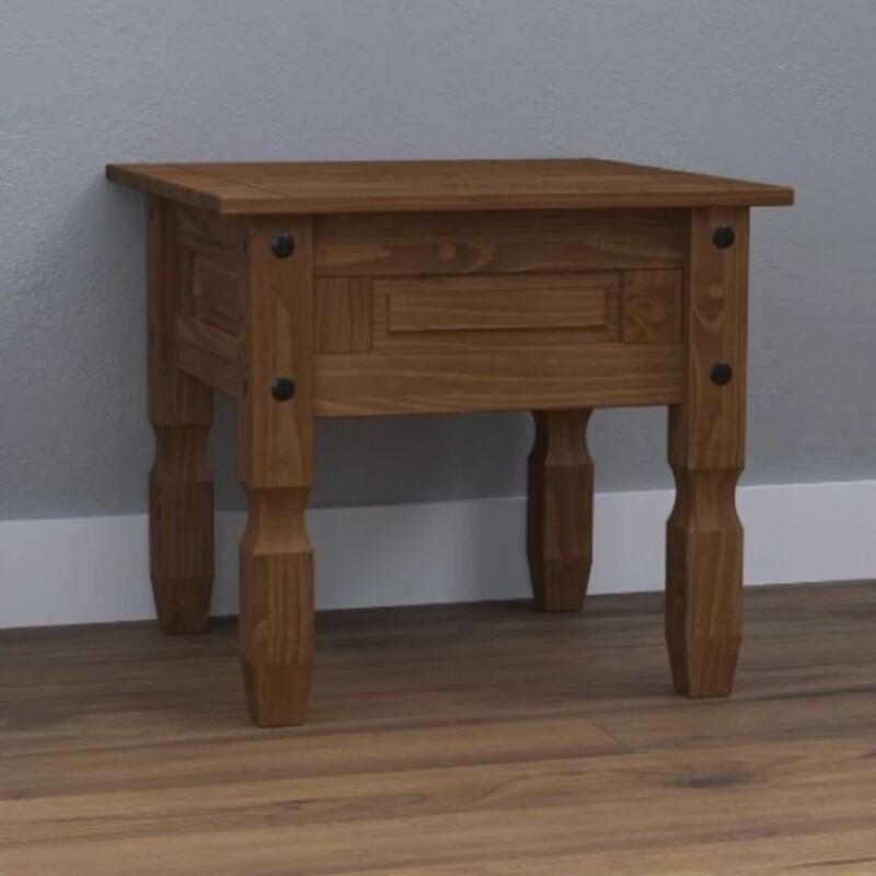 Mesa de Living Lateral Oscura Línea Mexicana Mesa de Living Lateral Oscura Línea Mexicana