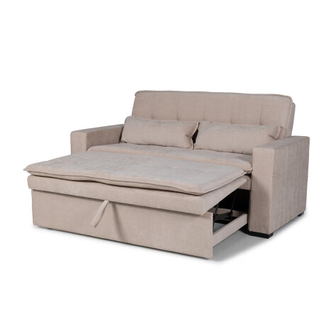 Sofá Cama Londres - Tela Microfibra 3012 (Beige)