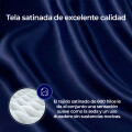 Funda Almohada De Satín Satén Tipo Seda Suave Azul