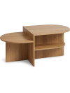 Mesa de centro LISBJERG 60x107 estantes color roble Mesa de centro LISBJERG 60x107 estantes color roble