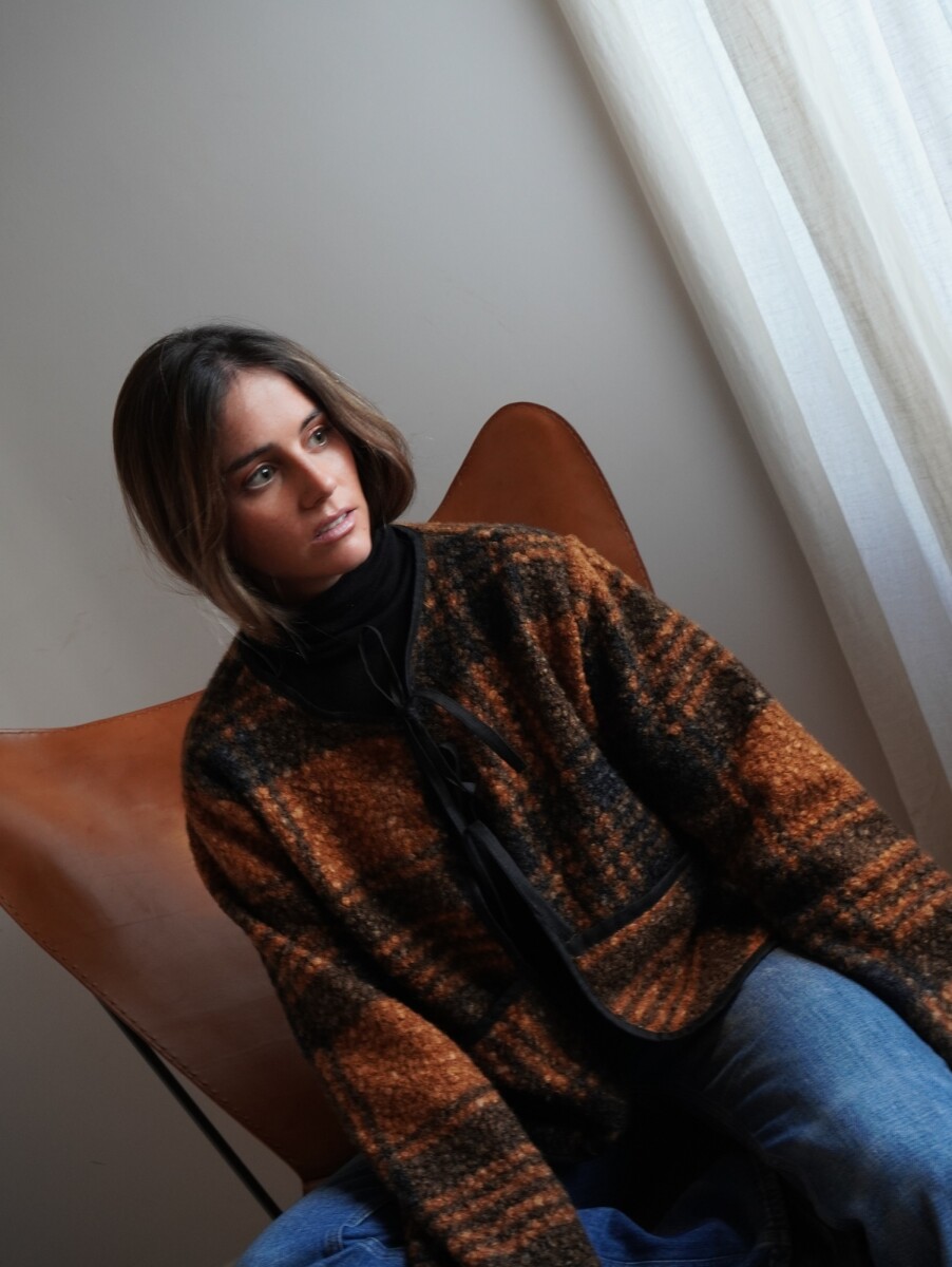 Field Coat - Mostaza / Negro 