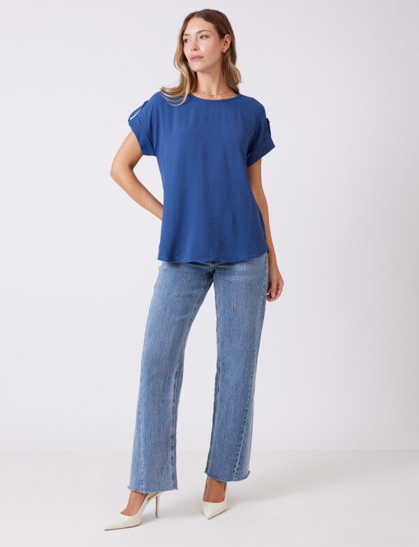 Blusa Crepe AZUL