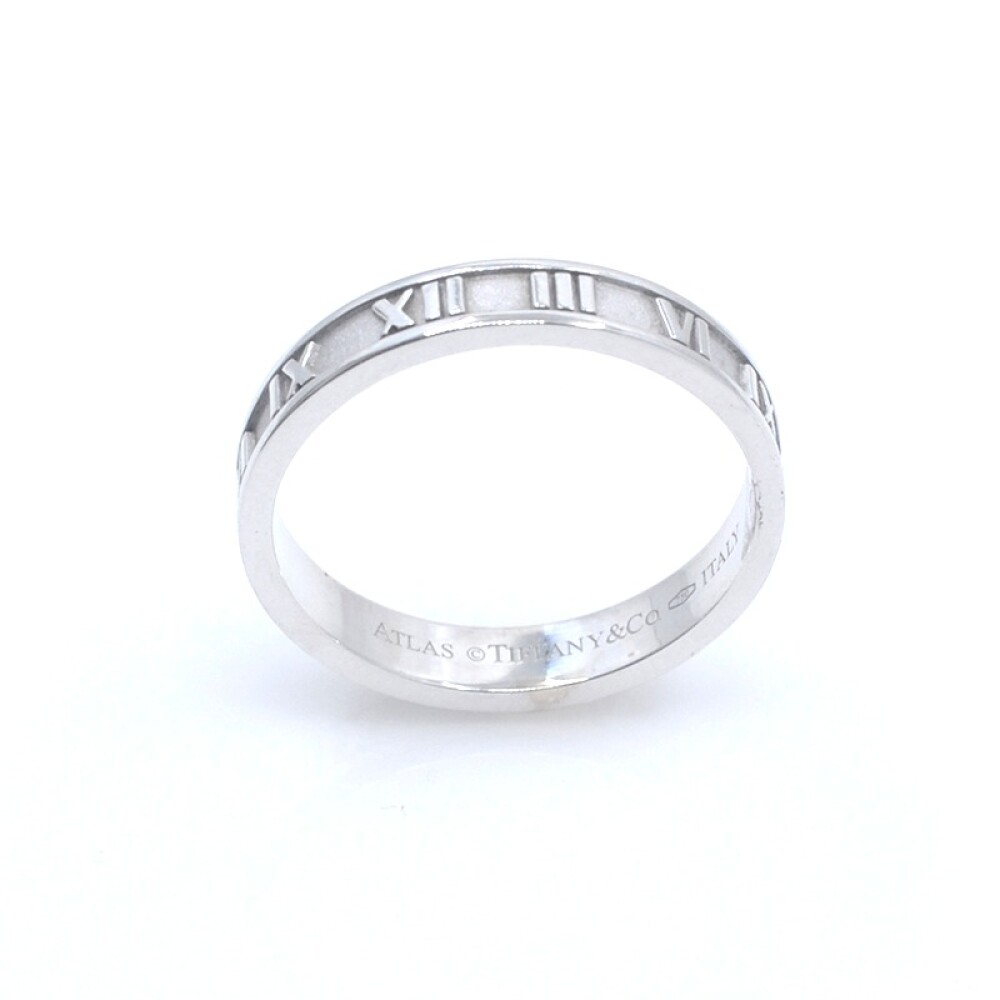 Anillo en oro 18k blanco Atlas Tiffany & co Italy Anillo en oro 18k blanco Atlas Tiffany & co Italy