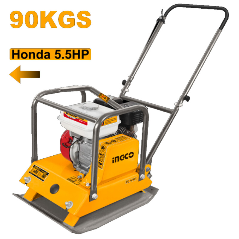 PLANCHA COMPACTADORA 90KG MOTOR HONDA 5.5HP INGCO GCP100-1 PLANCHA COMPACTADORA 90KG MOTOR HONDA 5.5HP INGCO GCP100-1