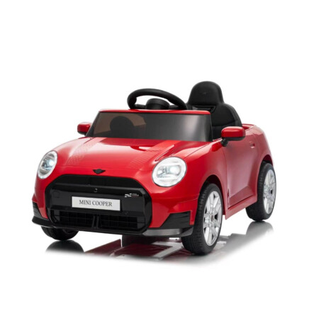 Auto Infantil A Bateria Tipo Mini Cooper Rojo