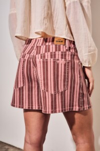 Short Rayado Rosa