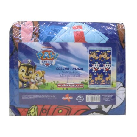 Colcha Paw Patrol Azul 1 Plaza Colcha Paw Patrol Azul 1 Plaza