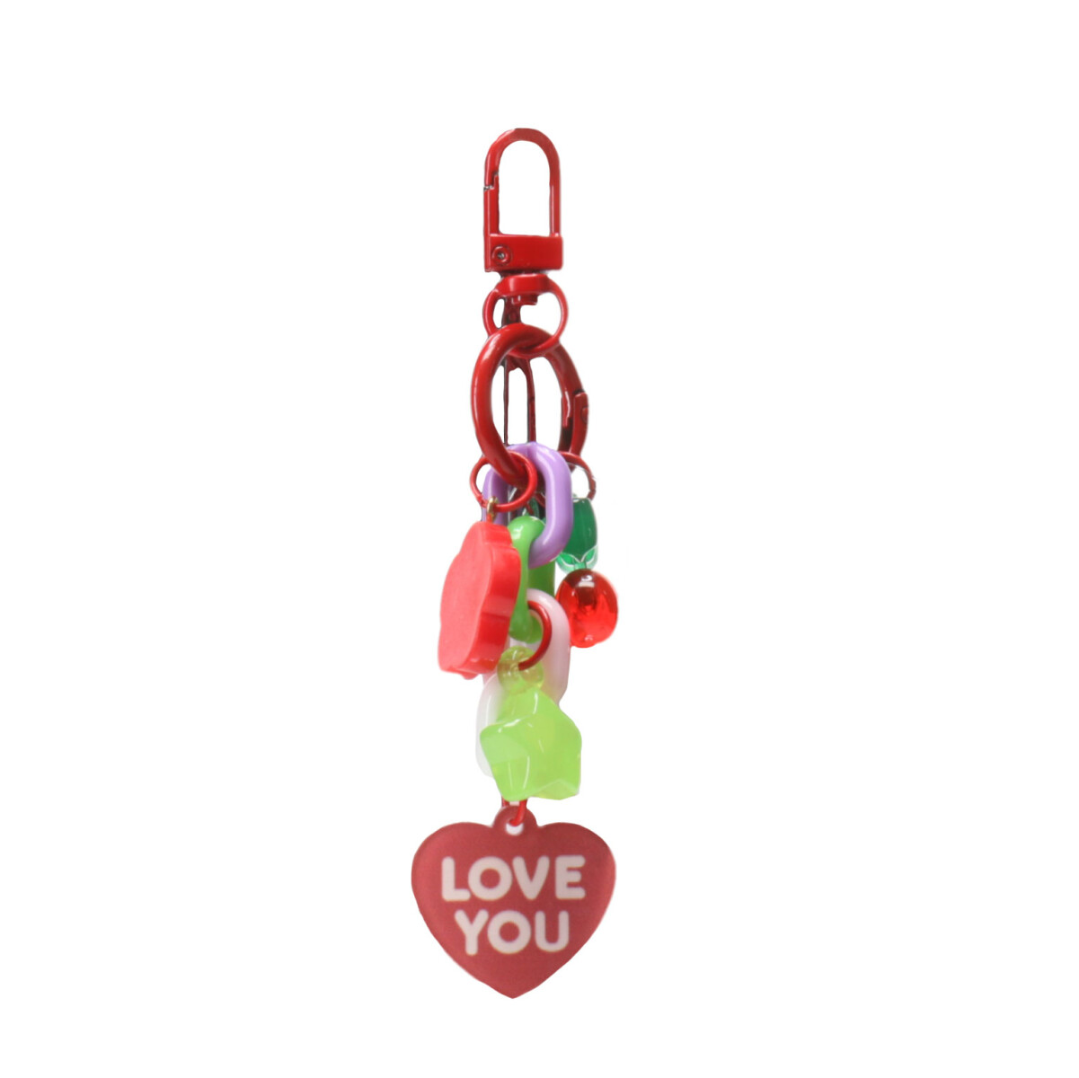 Llavero Miss Carol Con Charms De Colores MissCarol - Rojo 
