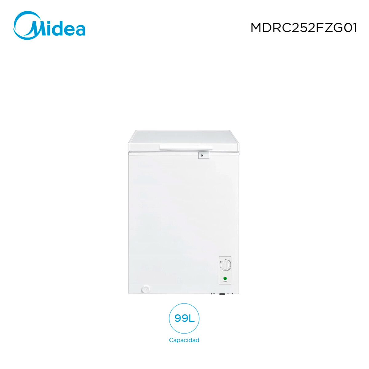 Freezer Dual Horizontal 100 Lts. Midea Mdrc252 