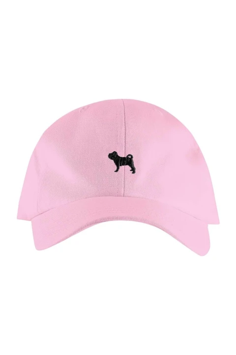 Gorro Visera Con Bordado Rosa
