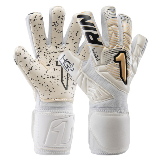 Guante Rinat Futbol Hombre Egotiko Stellar Turf Blanco-Oro S/C