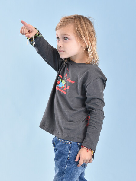 REMERA SPACE SPORT GRIS (V)