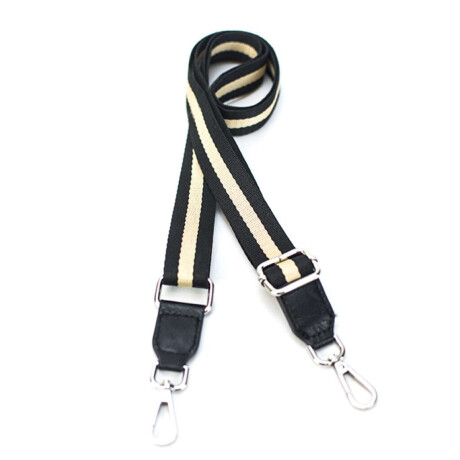 Correa Galon Para Cartera Negro Con Nuez