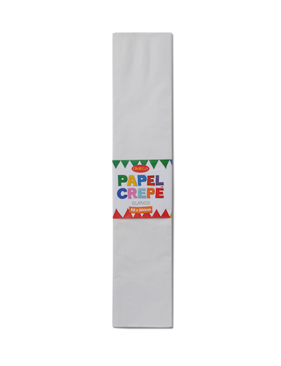 PAPEL CREPE 50cm x 2mts - BLANCO 