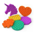 Pop It Fidget Toy Antiestrés Niños Unicornio Juego Tiktok Variante Color Celeste