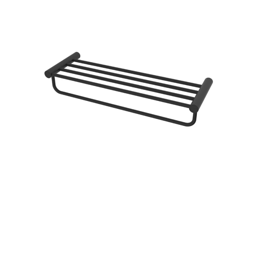 Toallero Con Repisa Black Matte Iex Toallero Con Repisa Black Matte Iex