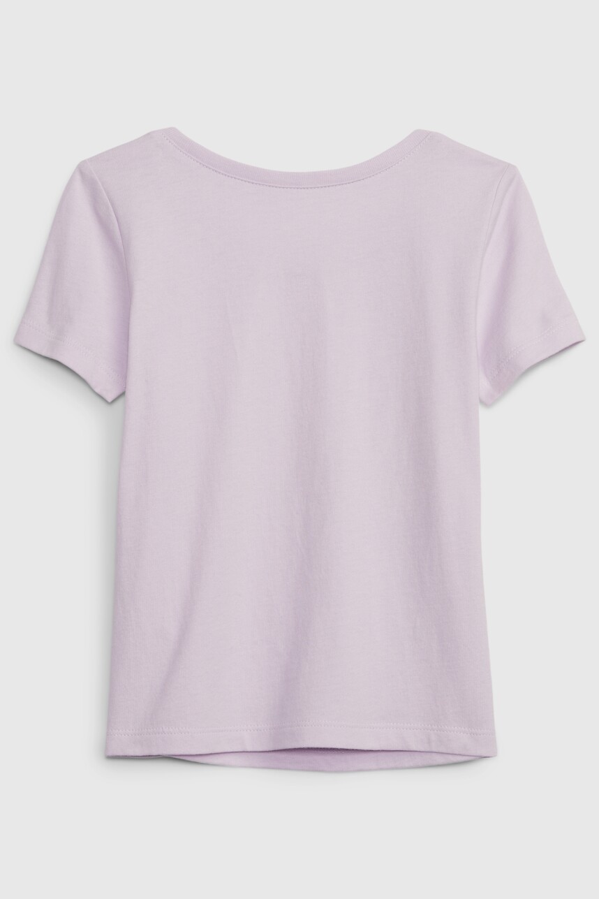 Remera Logo Gap Manga Corta Toddler Niña Purple Lilac 193