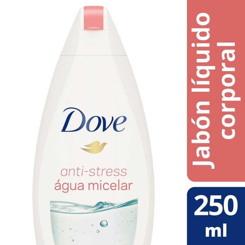 Jabón Líquido Dove para Ducha Agua Micelar Anti Stress 250 ML
