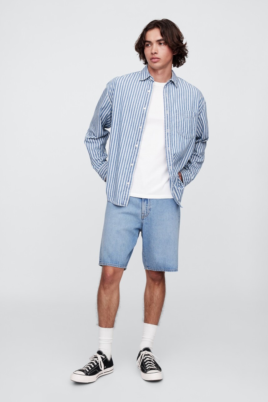 Short De Jean Loose Ultrasoft Hombre Light Wash