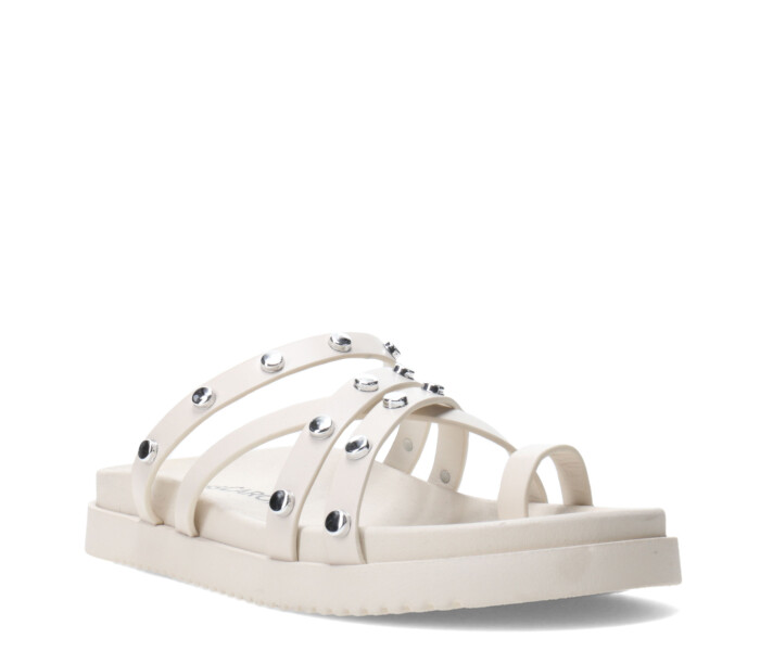 Sandalia de Mujer Miss Carol CREET con tachas Blanco Hueso