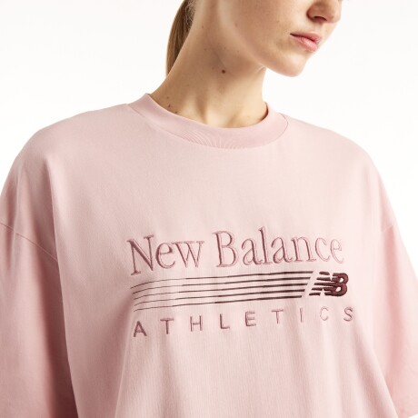 Remera New Balance de Dama - Trackside - WT6297MKPHK PINK