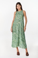 Vestido Duck Estampa Verde