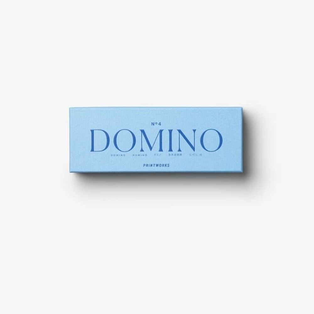 PRINTWORKS JUEGO DE DOMINO AZUL PRINTWORKS JUEGO DE DOMINO AZUL