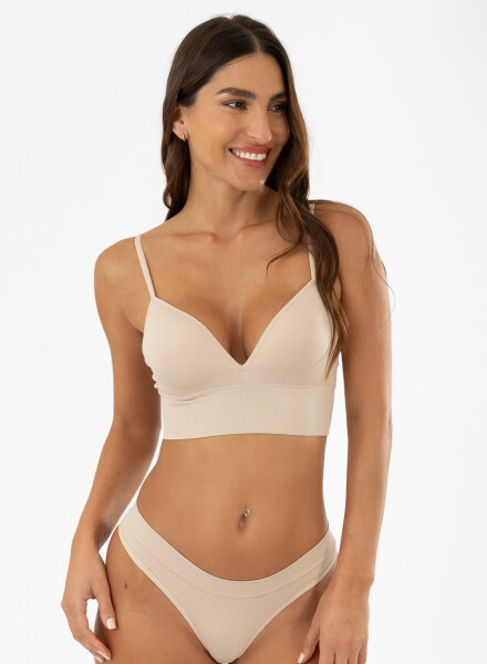 Soutien sin costura Beige