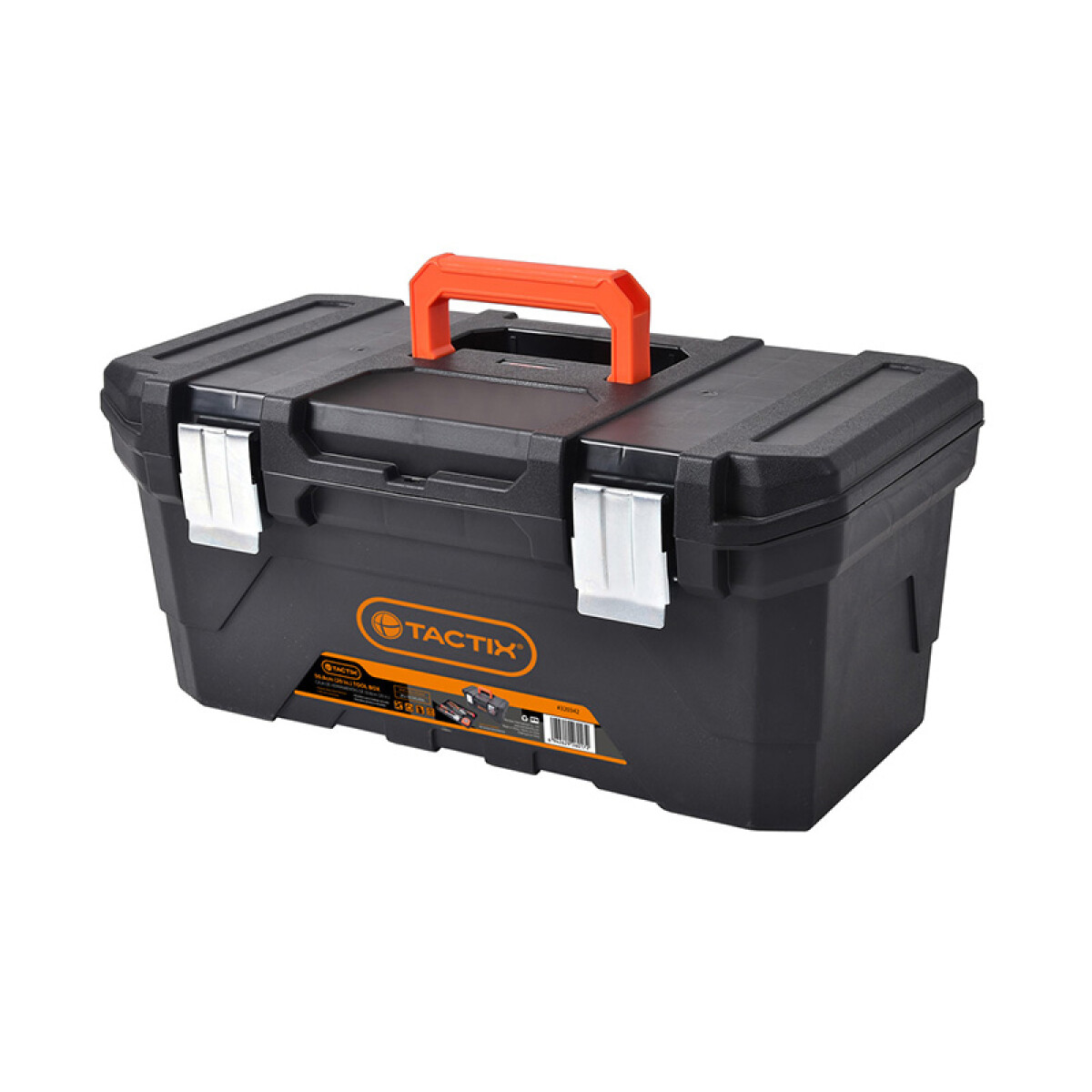 Caja de herramientas negra 20" con broche metal - TT0244 