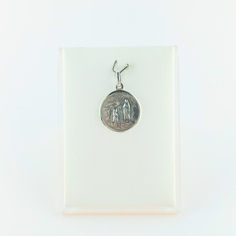 Medalla religiosa de plata 925. Lourdes Medalla religiosa de plata 925. Lourdes
