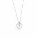 Cadena con colgante corazón con zirconia al centro Cadena con colgante corazón con zirconia al centro