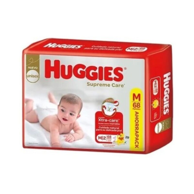 HUGGIES SUPREME CARE M 68 PAÑALES HUGGIES SUPREME CARE M 68 PAÑALES