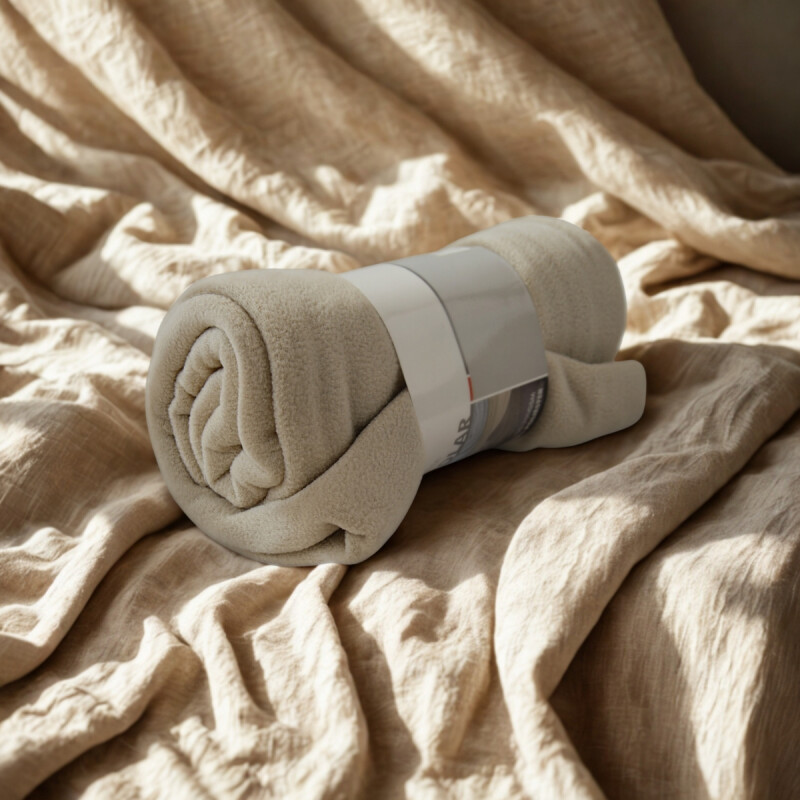 Manta polar 1 plaza 127x152 cm BEIGE