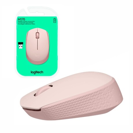 Mouse Logitech M170 inalámbrico rosado Mouse Logitech M170 inalámbrico rosado