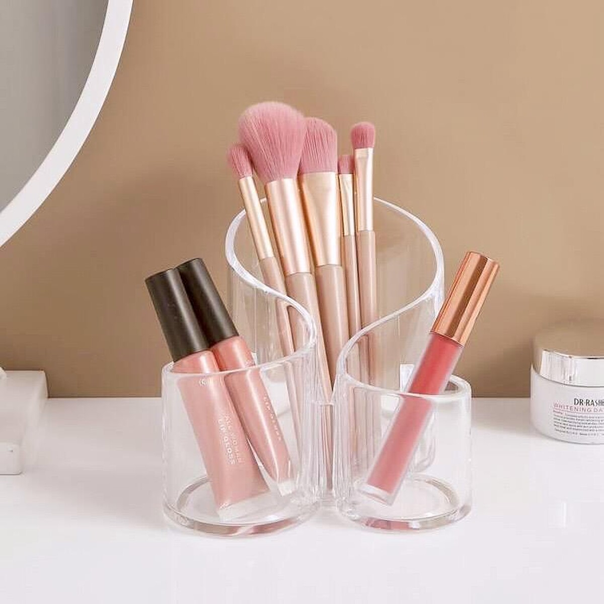Organizador de Acrílico para Pinceles/Brochas Maquillaje 