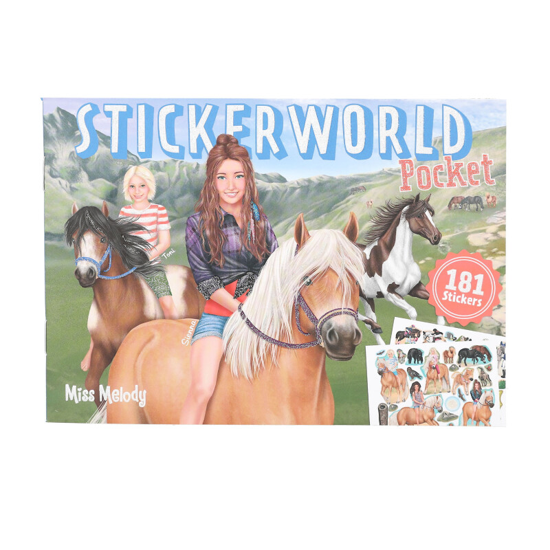 Sticker de bolsillo Miss Melody Pocket Stickerworld Top Model Sticker de bolsillo Miss Melody Pocket Stickerworld Top Model