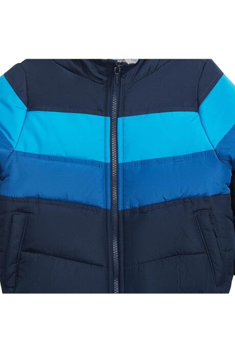 Campera resistente al agua, diseño colorblock Sin color
