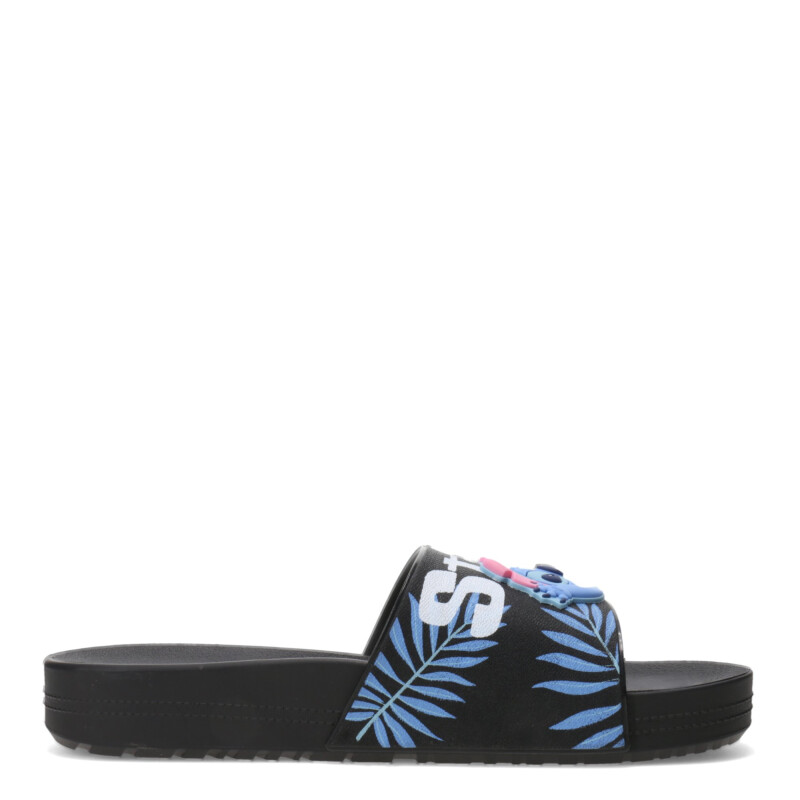 Sandalia de Mujer Disney Slide Stitch Ad Negro