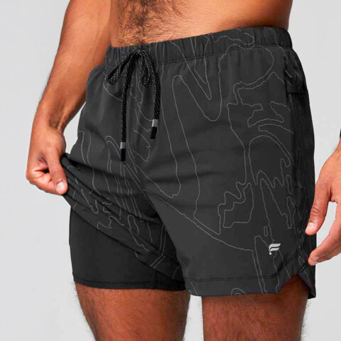 Short The 5 One Short (Lined) Hombre Black Vision Wave Reflective