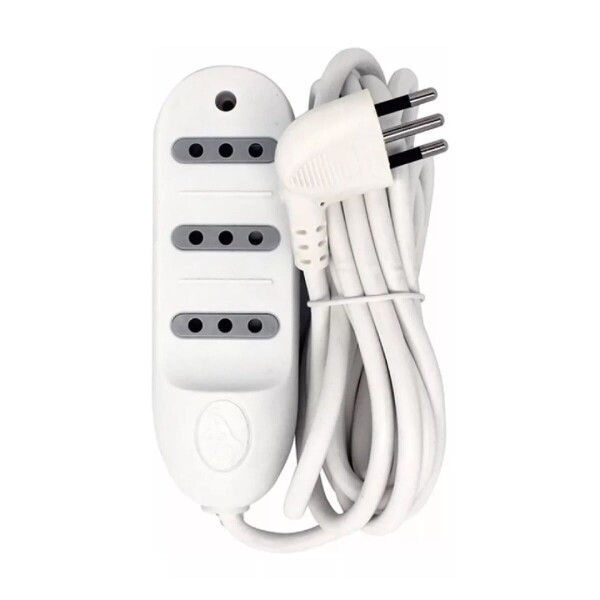 ALARGUE MODULAR 3 ENTRADAS SIN LLAVE 2,5MT ELECTRALINE Alargue Modular 3 Entradas Sin Llave 2,5mt Electraline