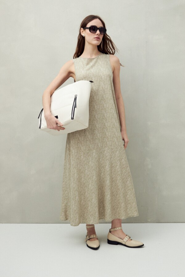 VESTIDO OLIVEIRA Caqui