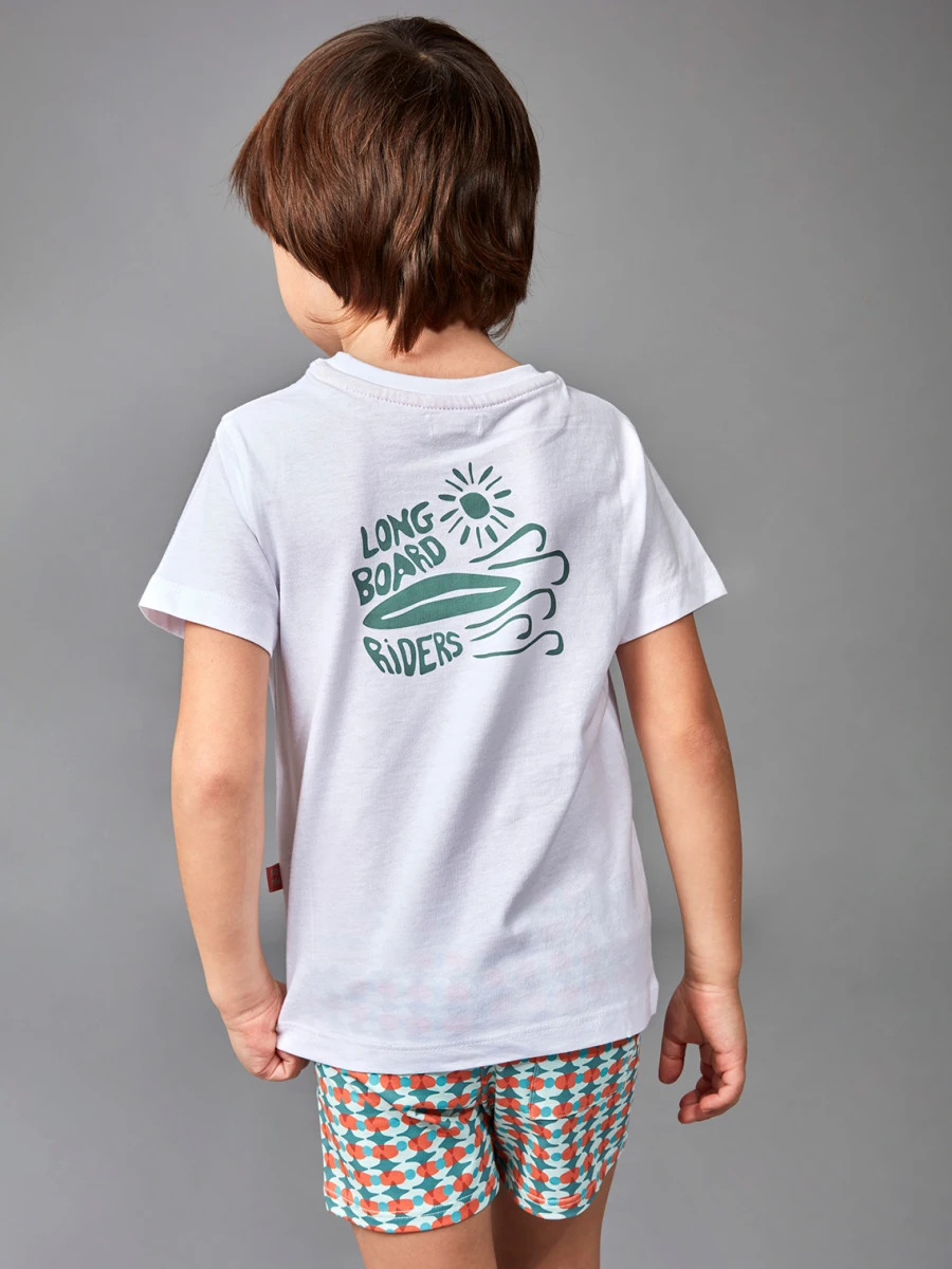 Camiseta Print Wave Blanco