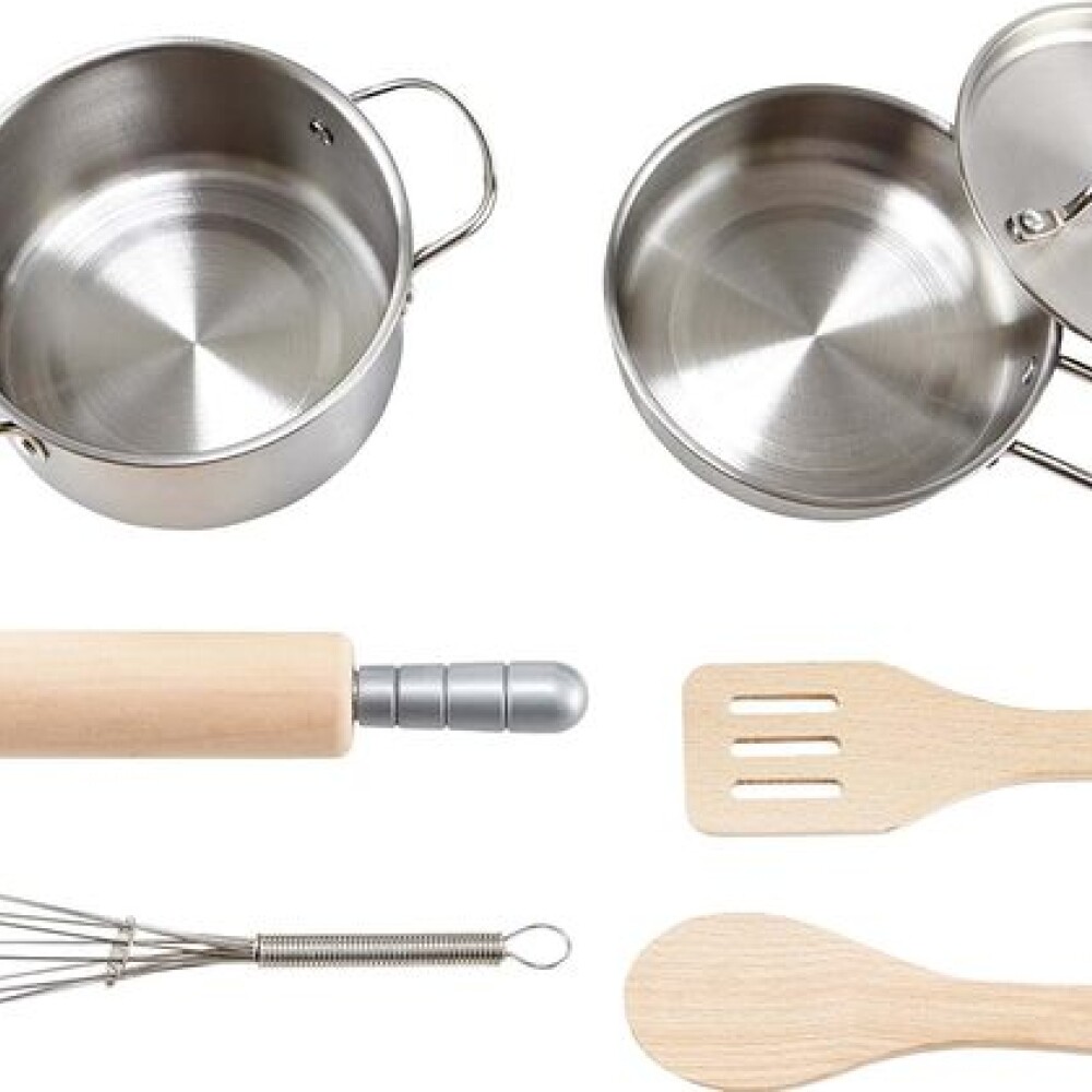 Set de utensillos de cocina madera y metal HAPE chef Set de utensillos de cocina madera y metal HAPE chef