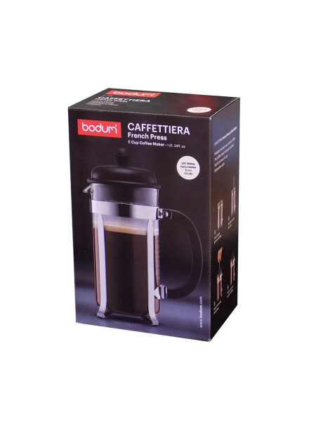 CAFETERA 8TZAS 1LT NEGRO/CROMO CAFFETTIERA BODUM CAFETERA 8TZAS 1LT NEGRO/CROMO CAFFETTIERA BODUM