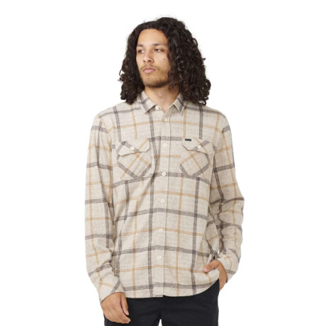 Camisa Rip Curl Grid Beige